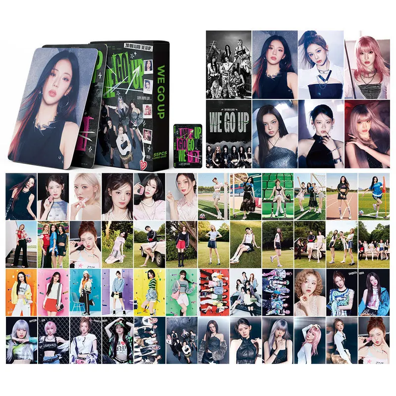 55ZhangBABYMONSTERGirl group's new albumWE GO UP LOMOCardBMLittle monster poster homemade small card