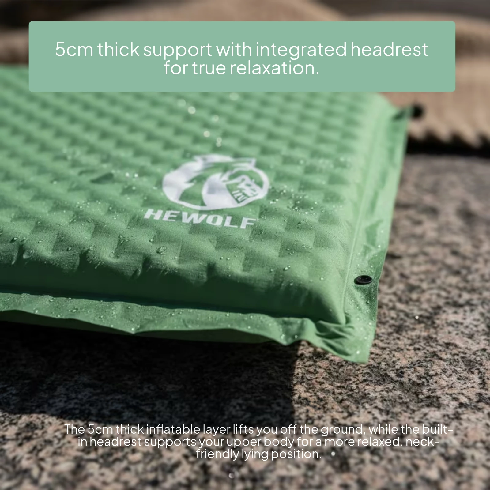 Inflatable Camping Sleeping Pad Air-Valve Camping Sleeping Pad Inflatable Camp Mat Multi-Layer Outdoor Gear Portable