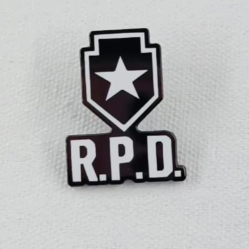 Resident and Evil Raccoon City Police Enamel Pin Game Periphery RPD Metal Brooch Survival Horror Adventure Badge for Fans