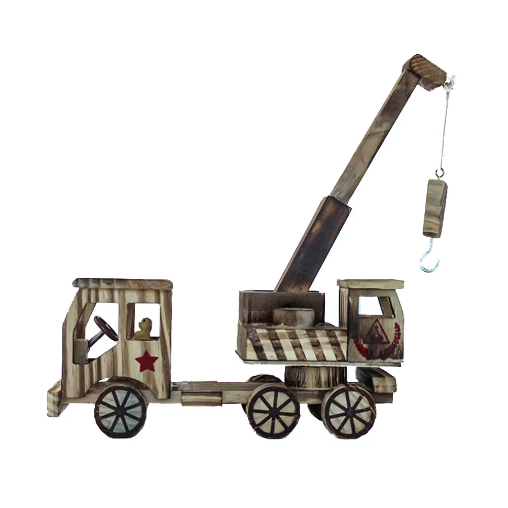 

1pc Wooden Simulation Crane Elegant Ornament for Kids Home Office Hotel Restaurant Decor