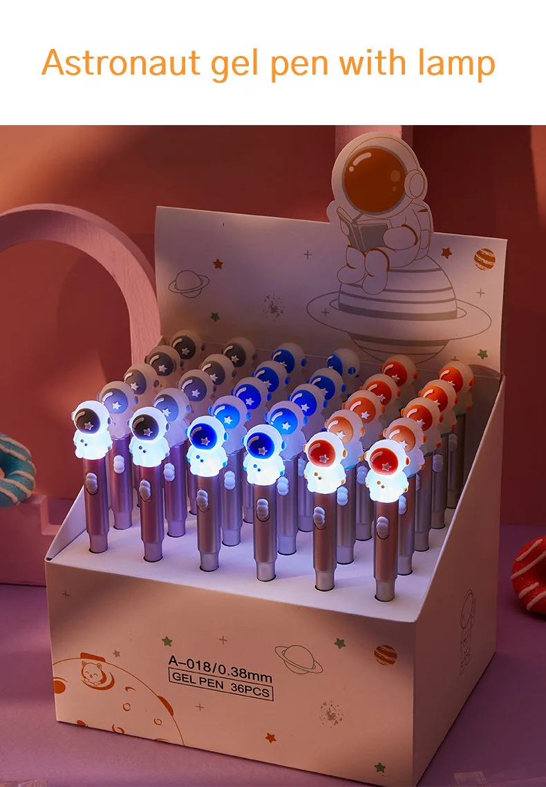 3 ピース/セットかわいいカピバラ LED ボールペン 0.5