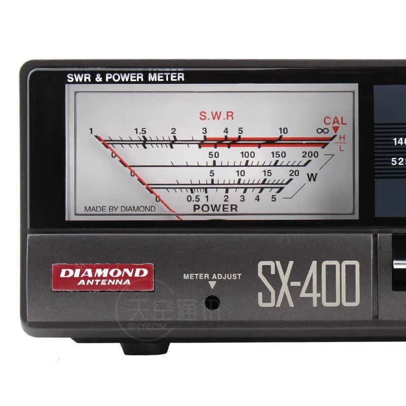 140-525MHz SX-400 SWR UV 듀얼 밴드 정재파 측정기 DC13.8V SWR 파워 미터 (다이아몬드용)