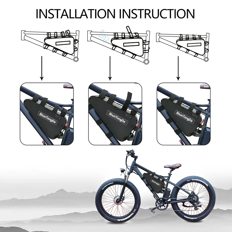 Triangle Battery pack 36V 48v 52V 20Ah Electric Bicycle Batteries for 350W-1500W Modifying bicycle batteries