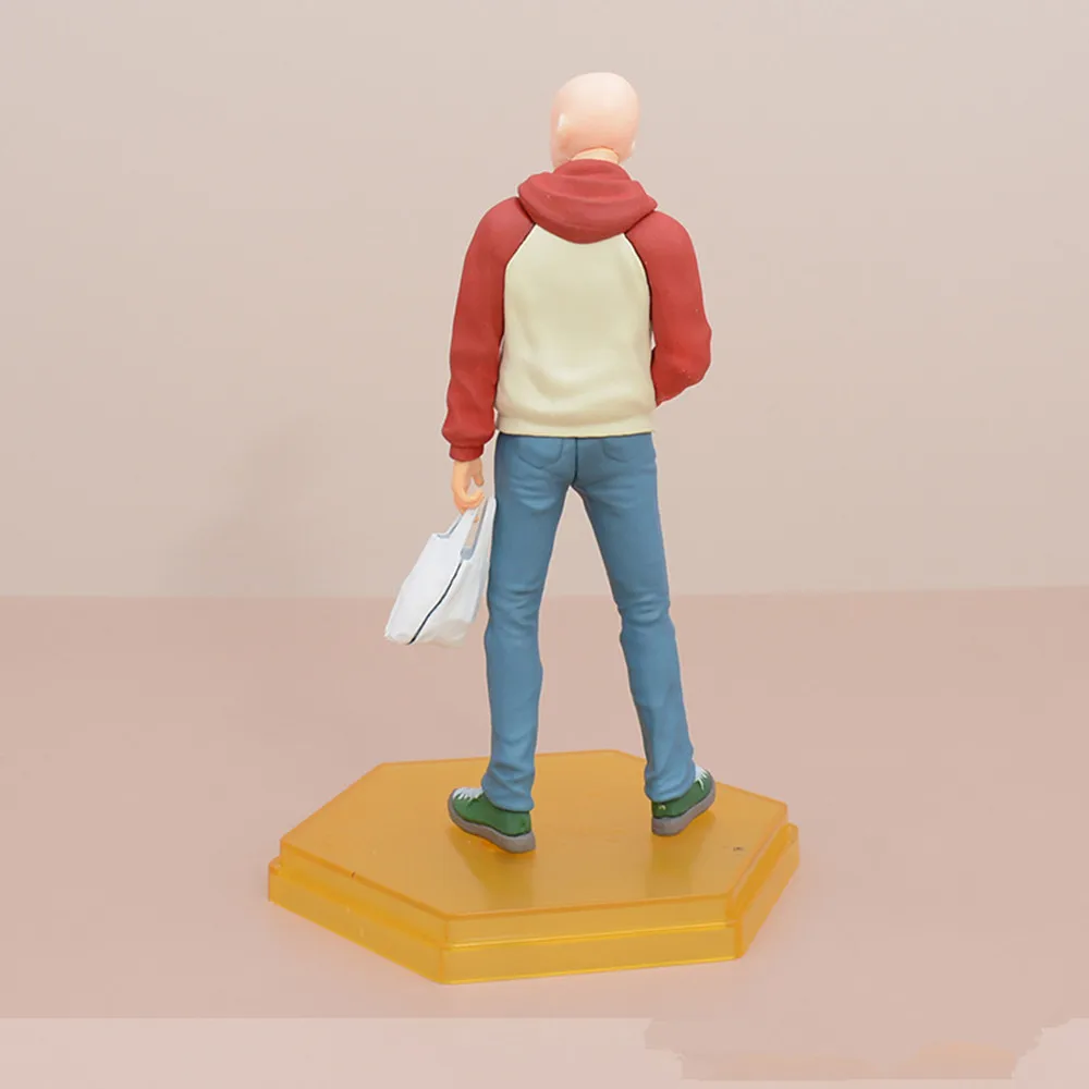 Calede Anime One Punch Man Saitama OPPAI Sweat à capuche Ver. Figurine PVC Nouveau Lâche 18cm