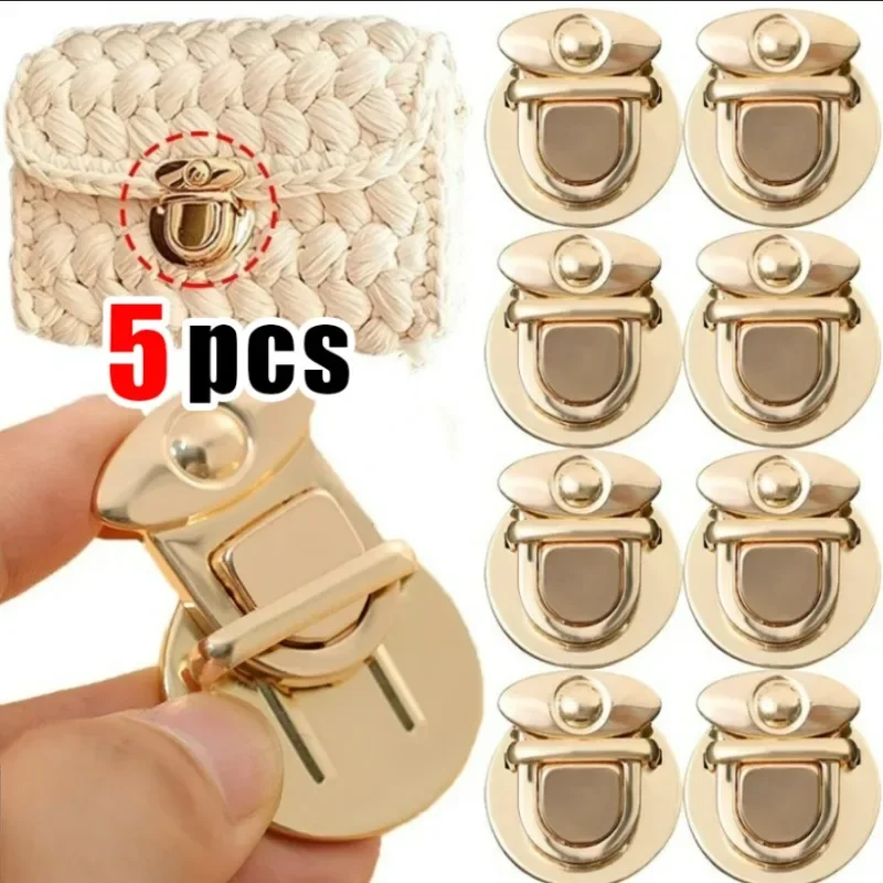 Metal Clasp Catch Buckles for Handbag Purse Totes Shoulder Bag Closures Snap Clasp DIY Craft Hardware Case Bags Accessories