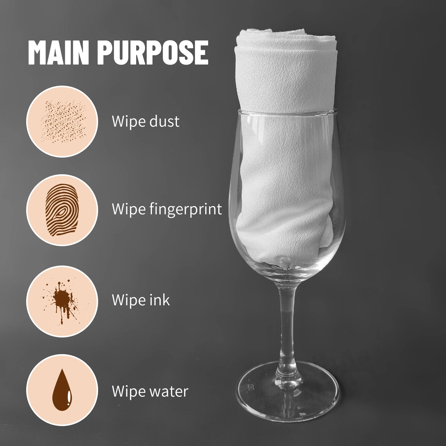 2 Pcs Glass Polishing Cloth, 20*31 In Lint-free Polishing Cloth, Large Glassware Cloth, Wineglass Clean Cloth As Best Gifts (Set