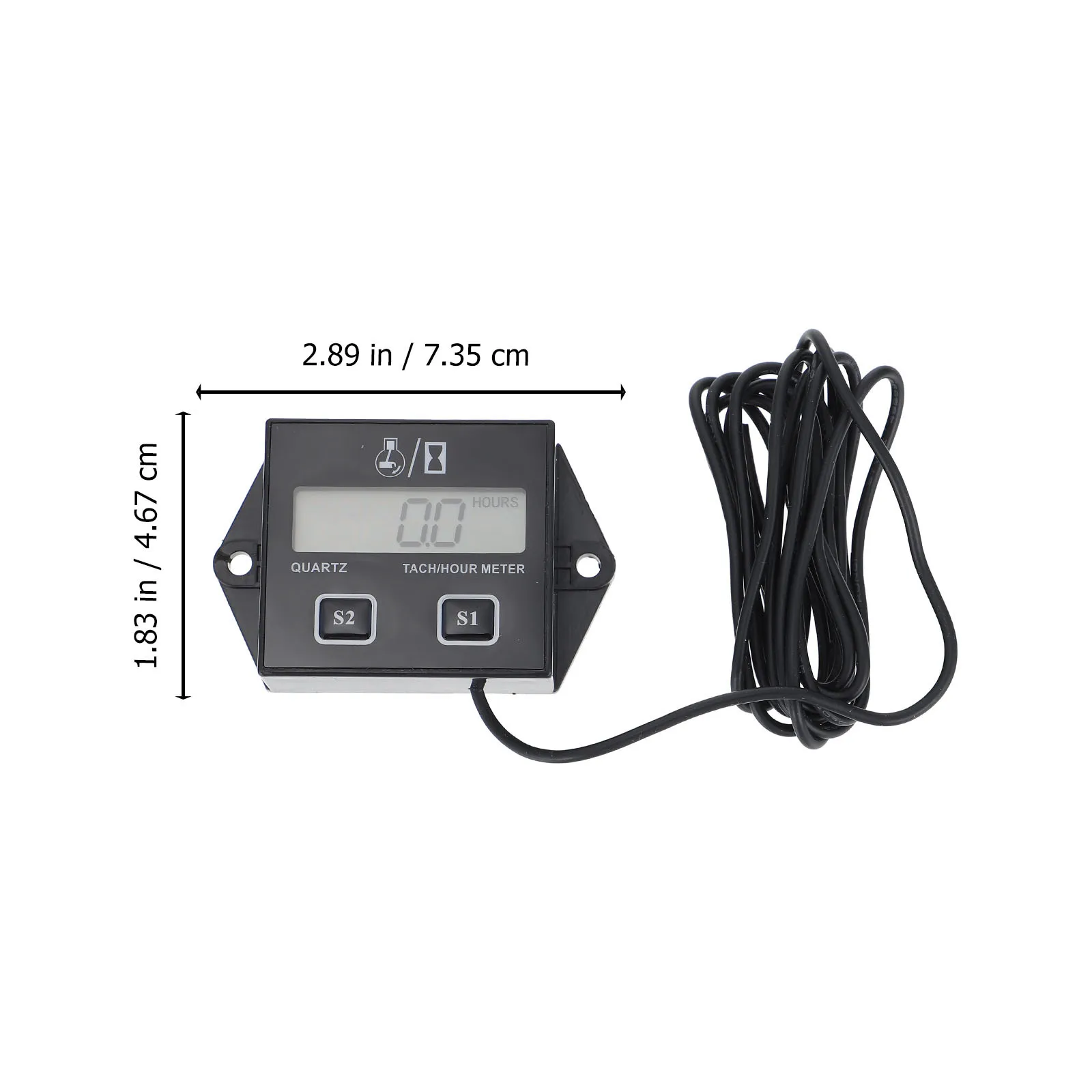 قطعة واحدة من أداة مؤقت المحرك مع شاشة LCD لحماية السلامة المدمجة لجهاز تعقب استخدام الآلات #2