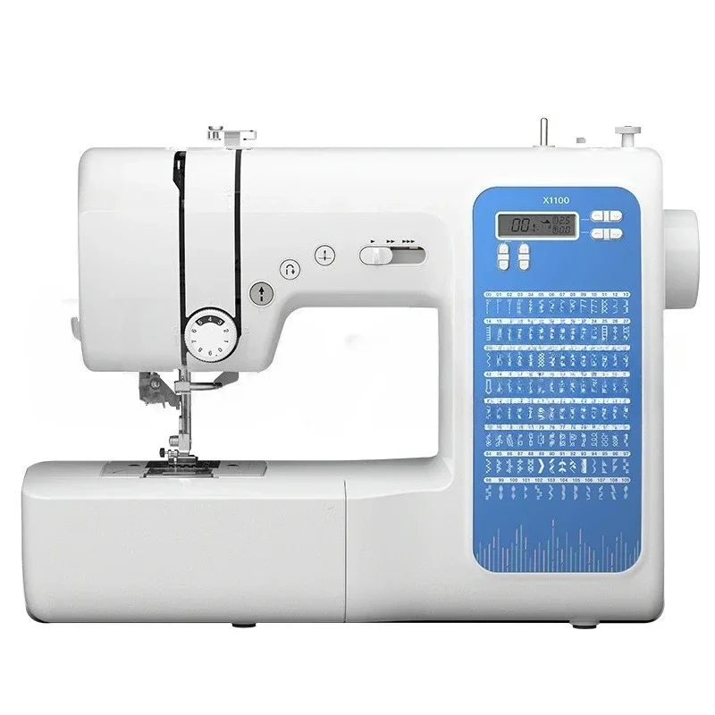 

Домашняя швейная машина X1100 Электронная электрическая электрическая еда с толстым швом Автоматическая лоскутная маленькая одежда Многоцелевая