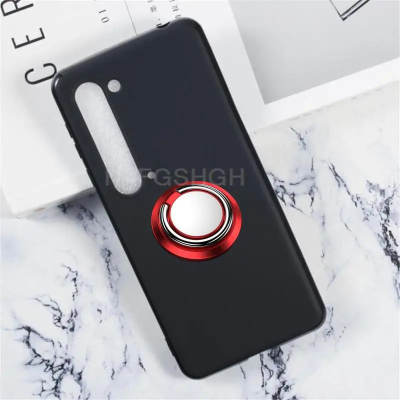 Funda dura a prueba de golpes para Sharp Aquos R5G 6,5 "Sharp Aquos R5G, anillo de silicona suave, soporte plegable, soporte, cubierta