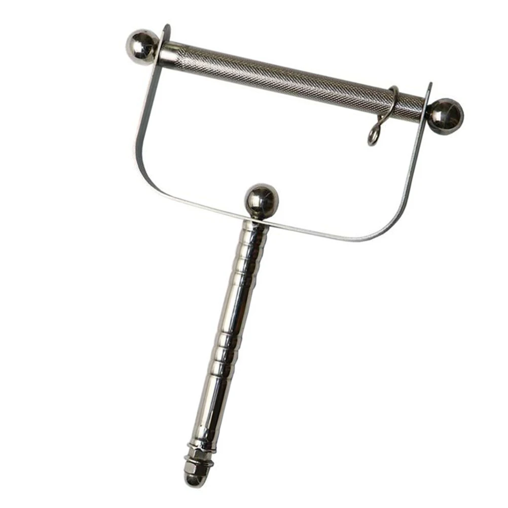 

Portable Parrot Standing Rack Stainless Steel Bird Toy Training Perch Handheld Climbing Platform Pet Play