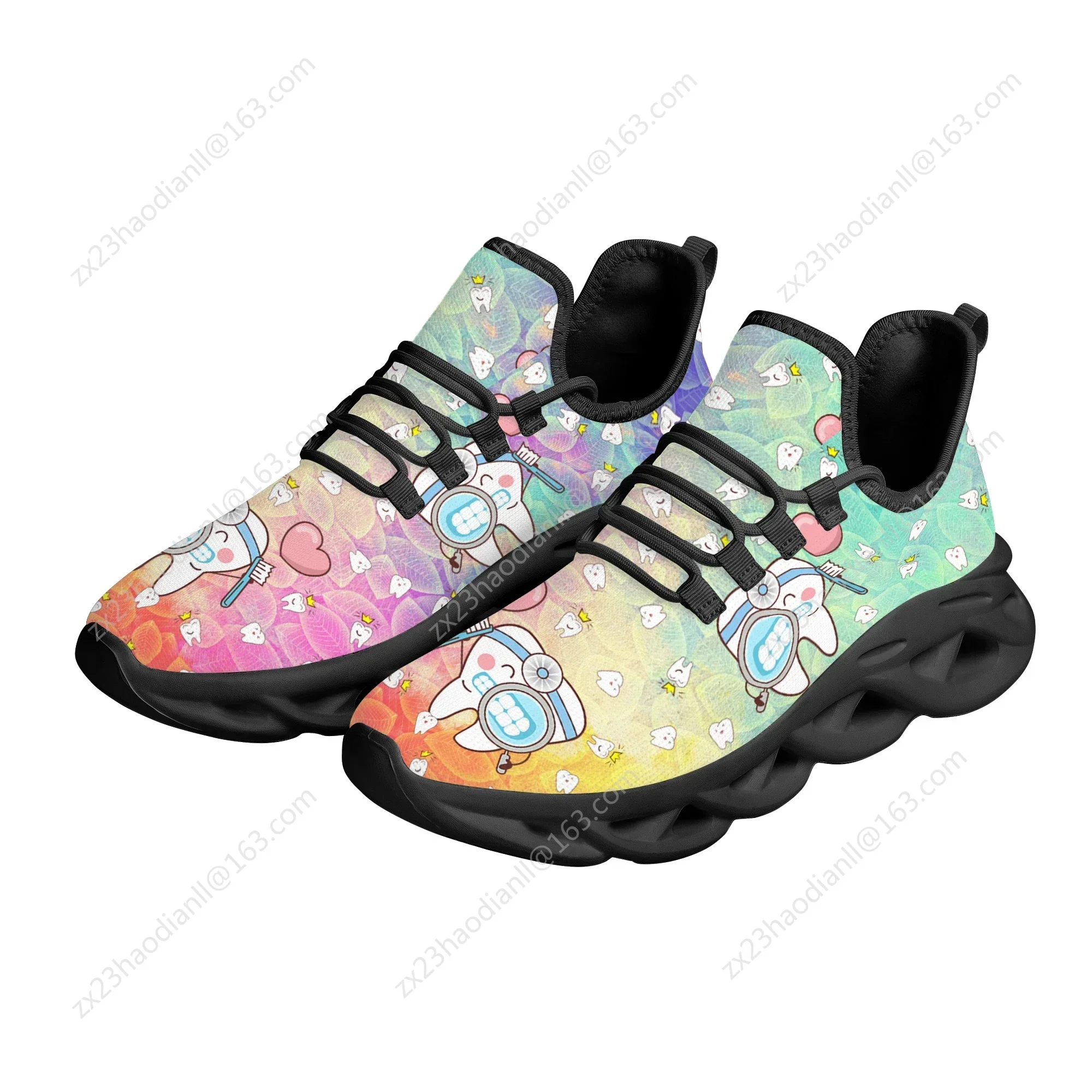 Cartoon Dental Doctor Brand Design Platform Shoes Comfortable Breathable Outdoor Jogging Shoes New Non-slip Fashion Sneakers