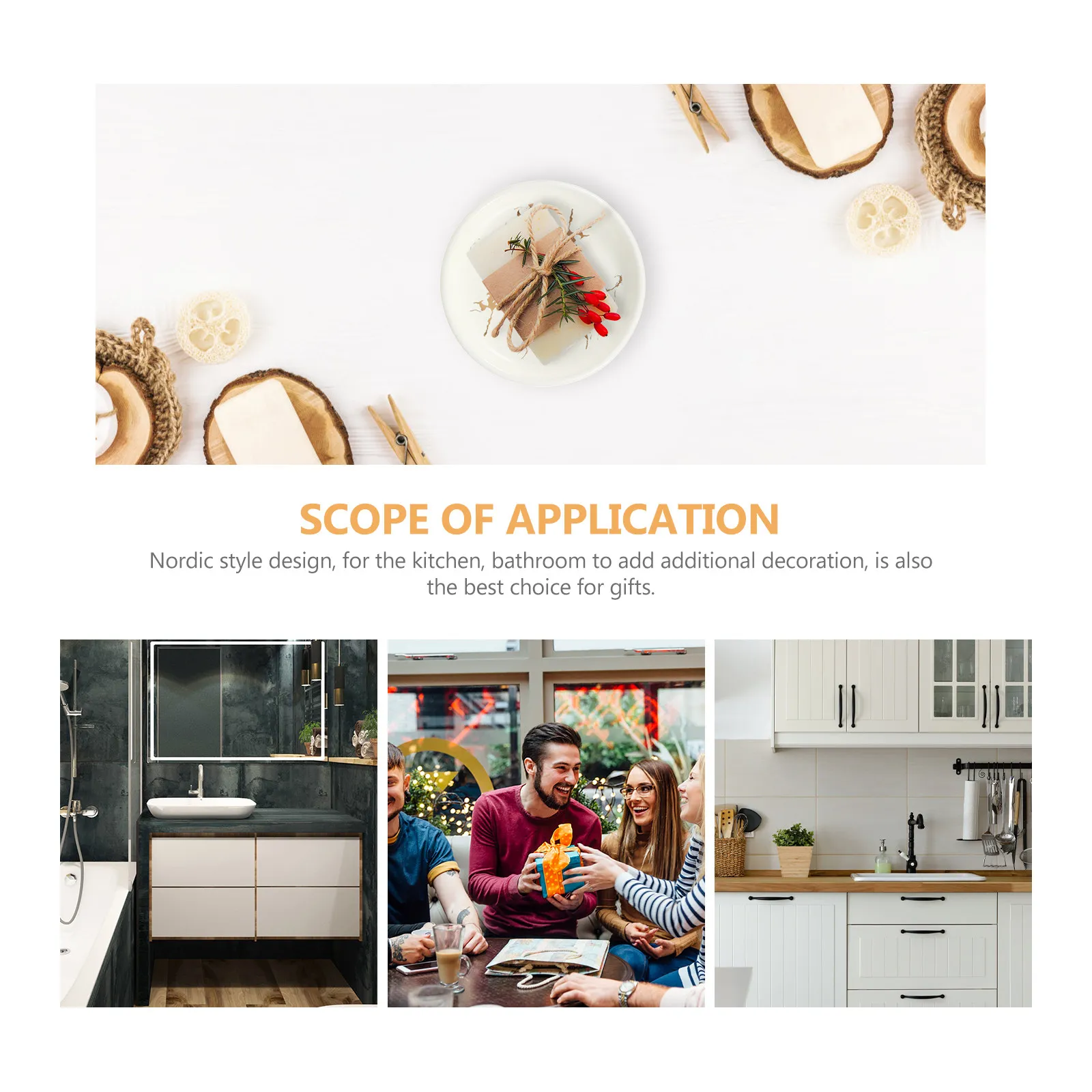 

Керамическая мыльница с эффектом мрамора в скандинавском стиле, функциональный поднос для ванной, душа, раковины, идеально подходит для подарков и домашнего использования.