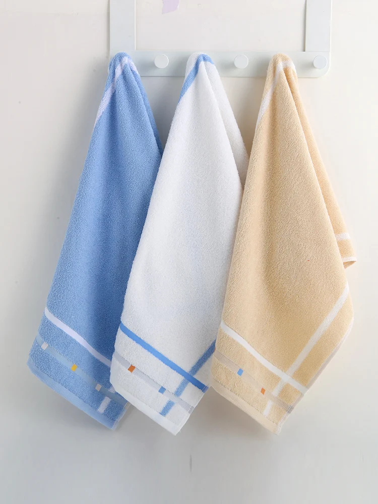 3 Pcs Towels Set Pure Cotton Face Wash Facial Towel Household Adult Child Bath Towerls Hair Wiping Towels Quickly Dry Towels