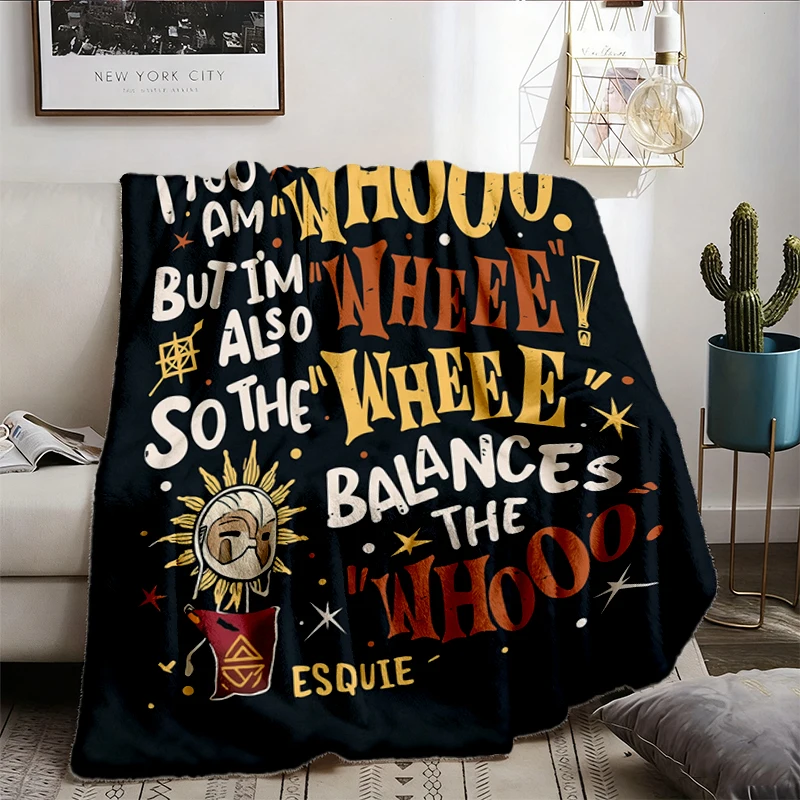 Esquie Clair Obscur Expedition 33 Flannel Blanket , Funny Game Flannel Throw, Expedition 33 Cozy