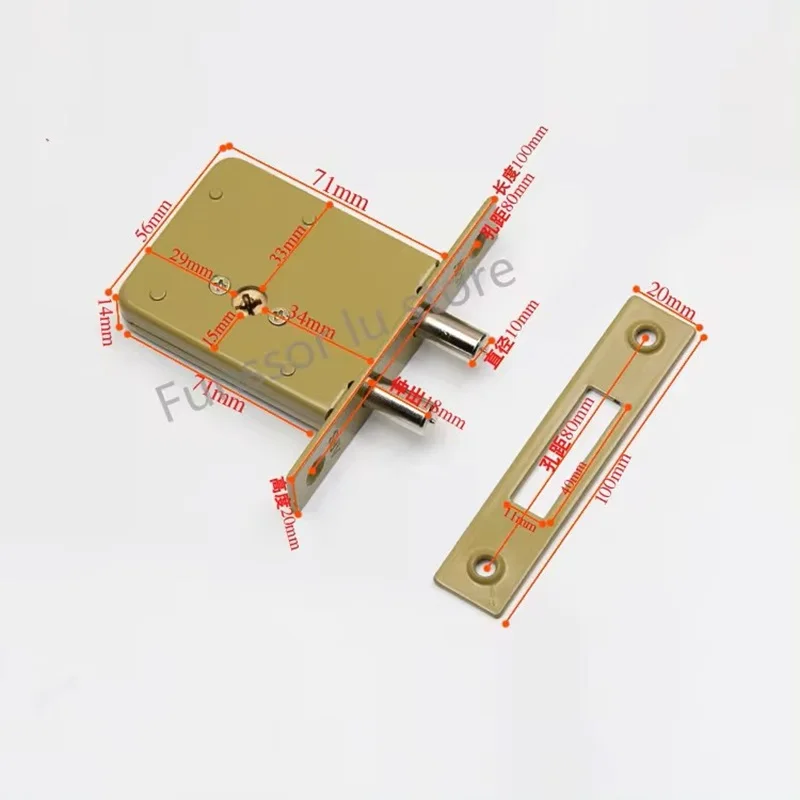 1 set DeadBolt Invisible Locks,prevent lock picking double bar invisible , mortise, tubewell ,security ,Mortice locks