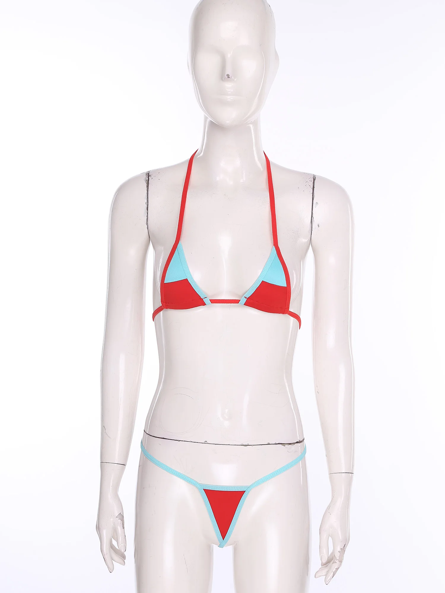 

Women Sissy Lingerie Micro Bikini Set Mini Bra Top And T-back Thong Bathing Suit for Poolside Party Beach Erotic Nightwear Set