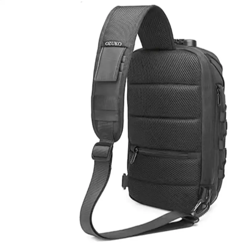 New Tactical Chest Bag Fashion with USB Chest Bag Waterproof Outdoor Sports Bag Close Your Waist Bag.