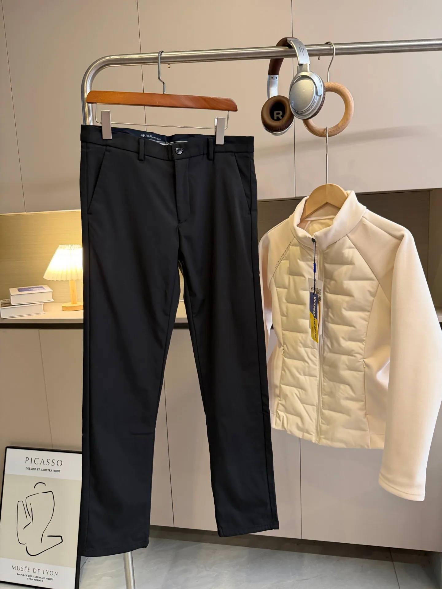 

Мужские повседневные брюки Fce Lined с прямым кроем, теплые, комфортные, со средней посадкой, на пуговицах, для ежедневной носки