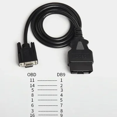 PCAN Kvaser Valuecan Vector Can Adapter DB9 to OBD Vehicle OBD Line