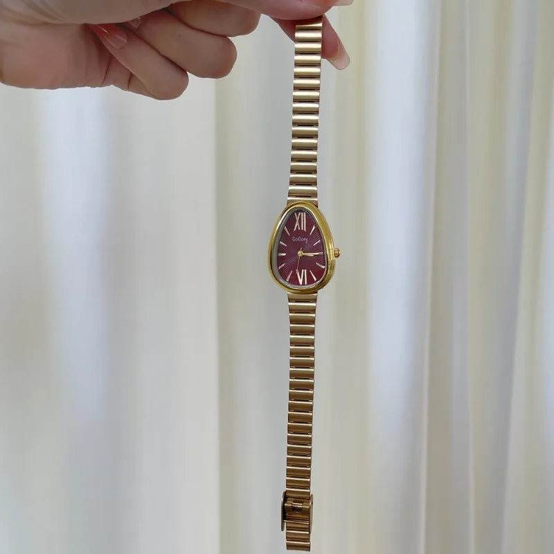 Brand Snake Head Watches for Women Luxury Ladies Quartz Watch Gift Fashion Adjustable Stainless Steel Strap Wristwatch Relogio