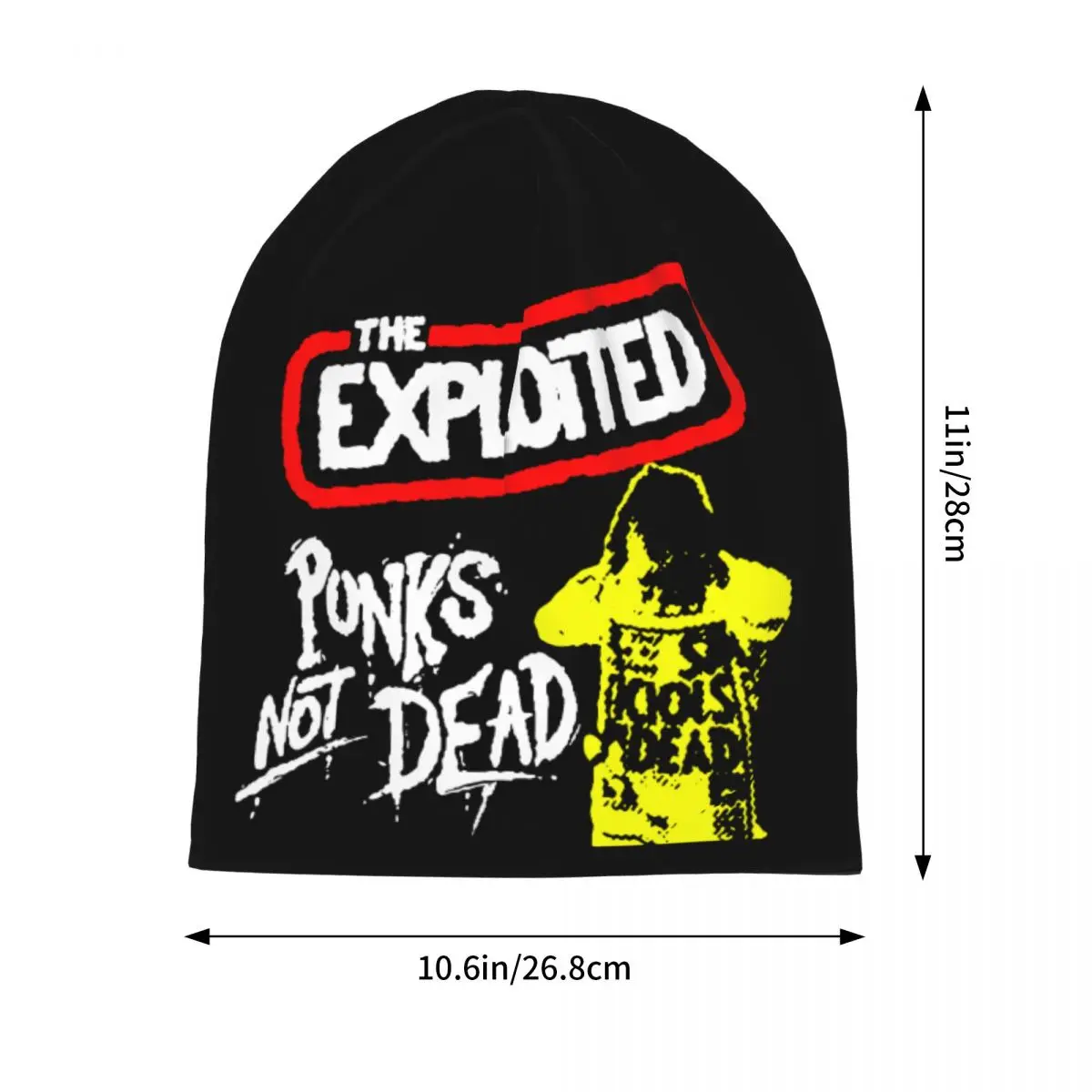 Punks Not Dead The Exploited Caps Hip Hop Adult Outdoor Skullies Beanies Hats Spring Warm Dual-use Bonnet Hat