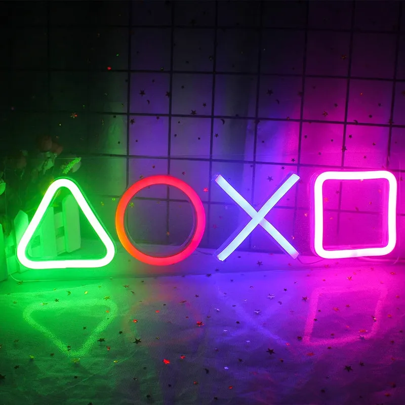 Led Neon Sign Custom Game Icon Light for Wall Hanging Atmosphere Lamp LED Colorful Lighting Room Bar Club Player Decor