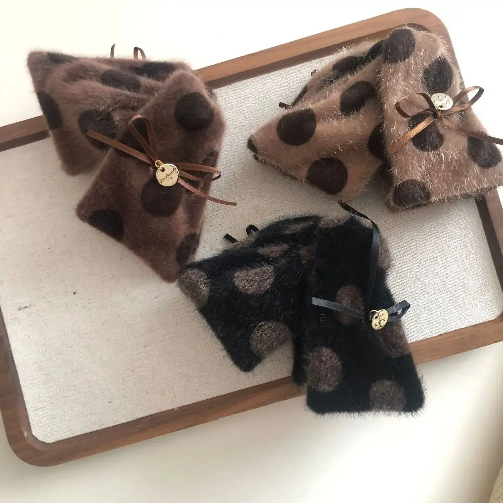 

Модные заколки для волос с узлом в горошек, милый стиль, простой дизайн, заколки для волос, большой размер, заколка для волос с хвостиком, модный аксессуар