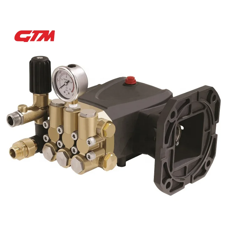 

GTM 200bar 50Lpm/60LPM High Pressure Triplex Plunger Pump for Car Washing high piston pump