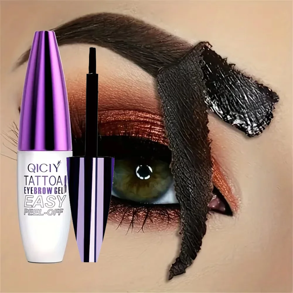 Peel Off Eyebrow Gel Lasting 3 Days Tattoo Easy Cream Natural Semi-permanent Smudge-proof Sweat Resistant Waterproof Cosmetics