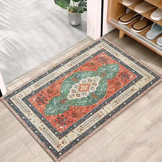 European Union Cross-Border Entrance Carpet Waable Woolen Fuzz Home Use Persian Sle Door Mat Cusizable Size