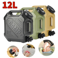 12L Drinking Water Bucket Leak-Proof Water Dispenser Carrier Large Capacity Water Container Jug for Vehicle Car Camping