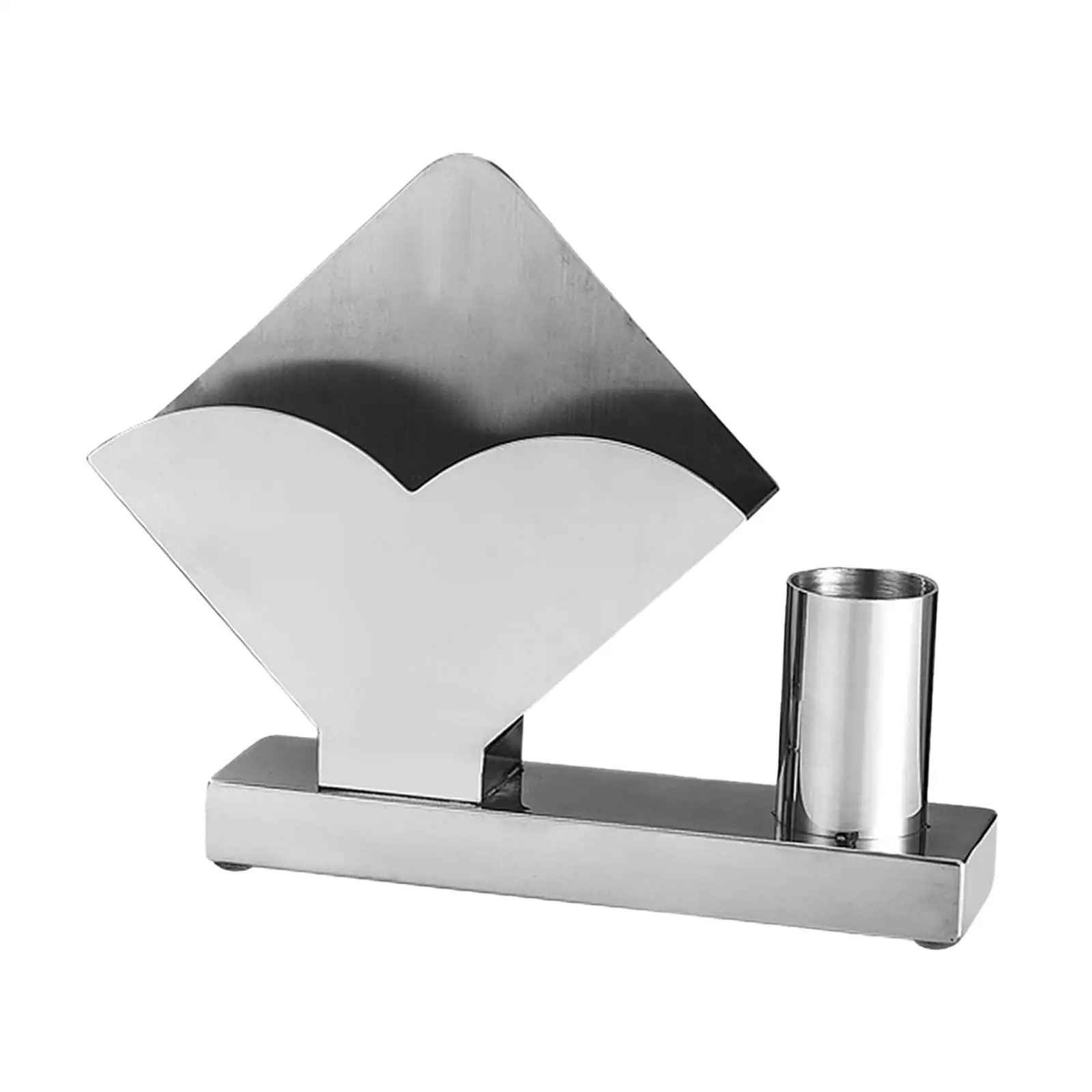 with 1 Toothpick Holder Tissue Dispenser Stand Stainless Steel Freestanding Tissue Case Napkin Holder for Kitchen Farmhouse