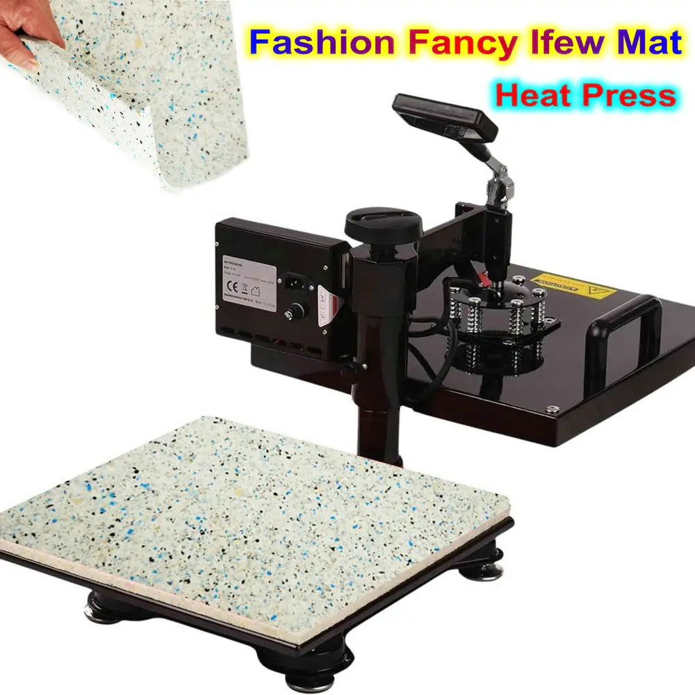 

Силиконовый коврик для термопресса DTF, мягкая резиновая подкладка из пеноматериала, устойчивая к высоким температурам, для легкого использования с термопрессом.