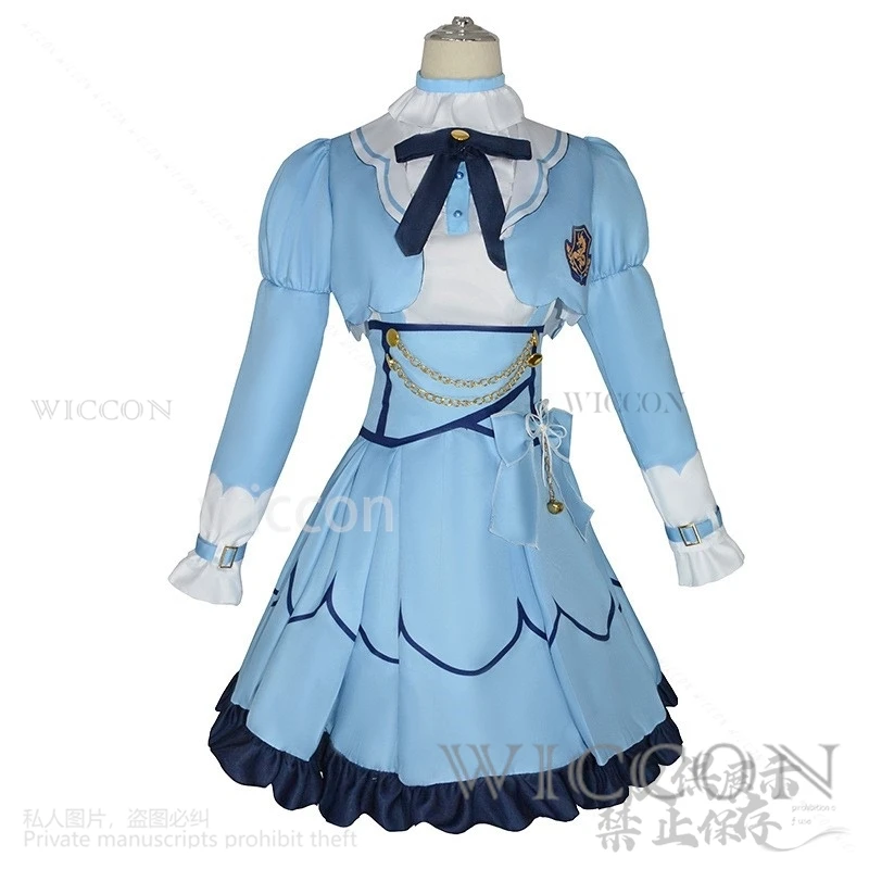 Anime YouTuber VTuber NIJISANJI Vliver Cosplay Amamiya Kokoro Costume Lolita Dress Wig Sexy Lovely Suit For Girls Customized