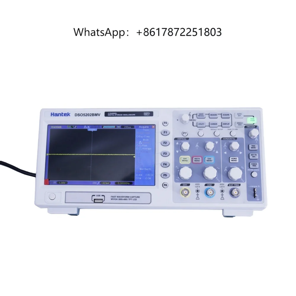 

Hantek DSO5202BMV Digital Storage Oscilloscope 200MHz Bandwidths 1GSa/s Real Time Sample Rate