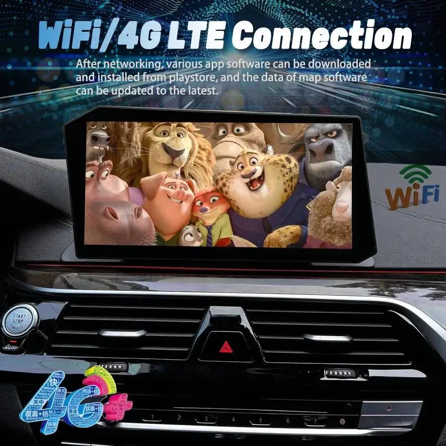 12.9" Android Screen  New Upgraded For BMW 5 Series F10 F11 F18 Car Radio Auto Stereo Carplay Navigation Multimedia Video Player - view 2