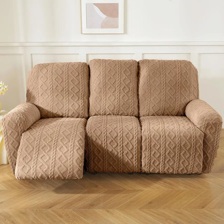 8 قطع هندسية الجاكار أفخم كرسي أريكة يغطي لينة غامض رقيق 3 مقاعد غطاء أريكة المضادة للانزلاق أريكة الغلاف الأثاث P #6