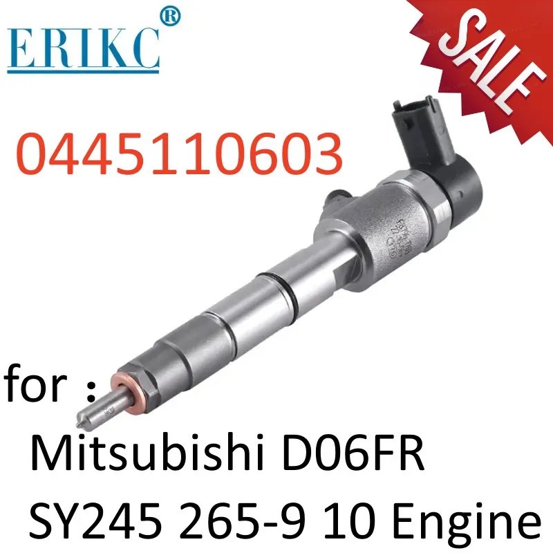 0445110603 Diesel Fuel Common Rail Injector Nozzle Assy 0 445 110 603 0445 110 603 for Mitsubishi D06FR SY245 265-9 10 Engine