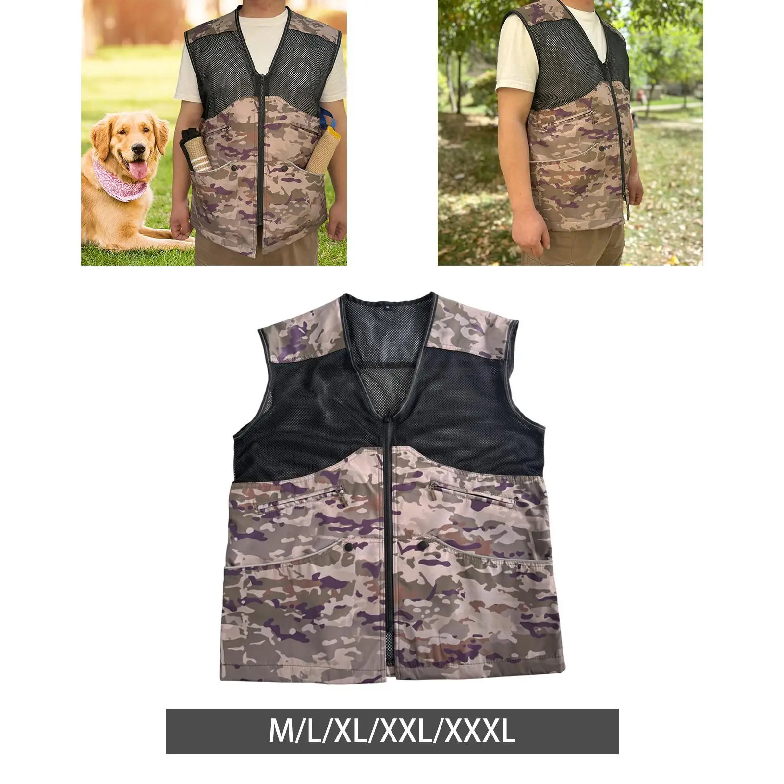 

Dog Training Vest for Handlers Dogs Trainer Costume for Handler Dogs Trainer Workwear Travel Agility Obedience Trainer Men Women