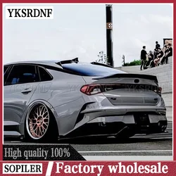 For Kia Optima K5 GT 2020 2021 2022 2023 K5 DL3 Spoiler ABS Gloosy Black/ Carbon Fiber Look Rear Trunk Lip Spoiler Wing