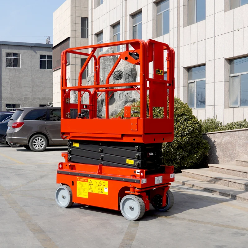 Mobile Lifter Electric Hydraulic Worm Gear Lifting Platform Aerial Work Platform Scissor Lift