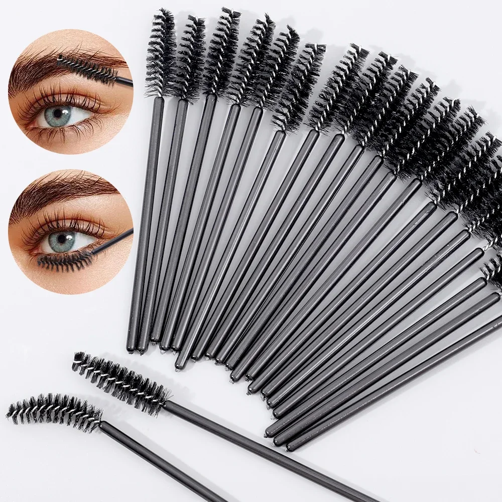 Ensemble de pinceaux à cils, applicateur de cils de poulet, brosse à mascara, extension de cils, baguettes pour les yeux, outils de maquillage, accessoires, 100 pièces