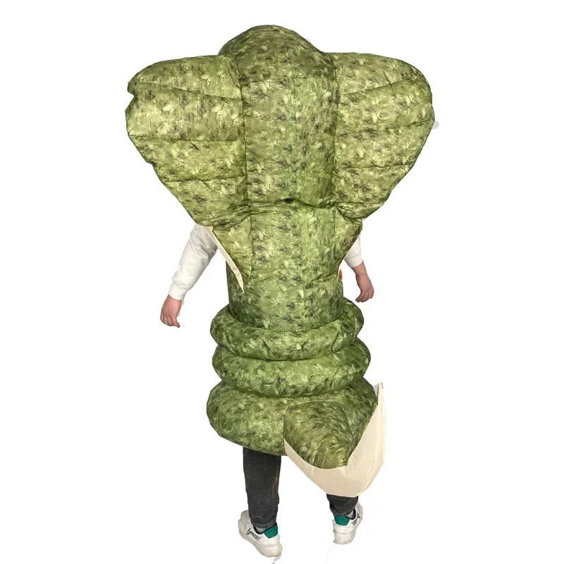 Festival Inflatable Costume Adults Kids Snake Triceratops Cartoon Cosplay Air Blow Suit Carnival Mascot Dress Outfit Halloween