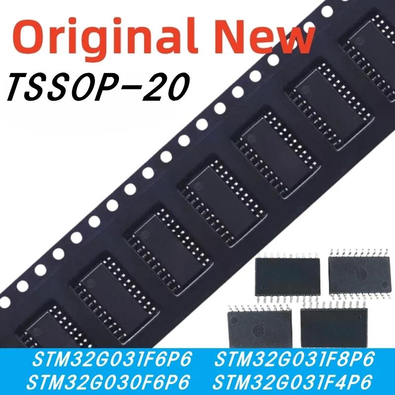 5Pcs New STM32G030F6P6 STM32G031F4P6 STM32G031F6P6 STM32G031F8P6 STM32G030 STM32G031 STM32G TSSOP-20 IC Chip