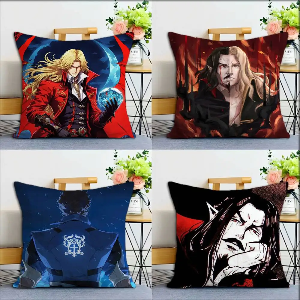 

C-Castlevania G-Game World Various Sizes Square Pillow Case For Car Home Bedchamber Decor