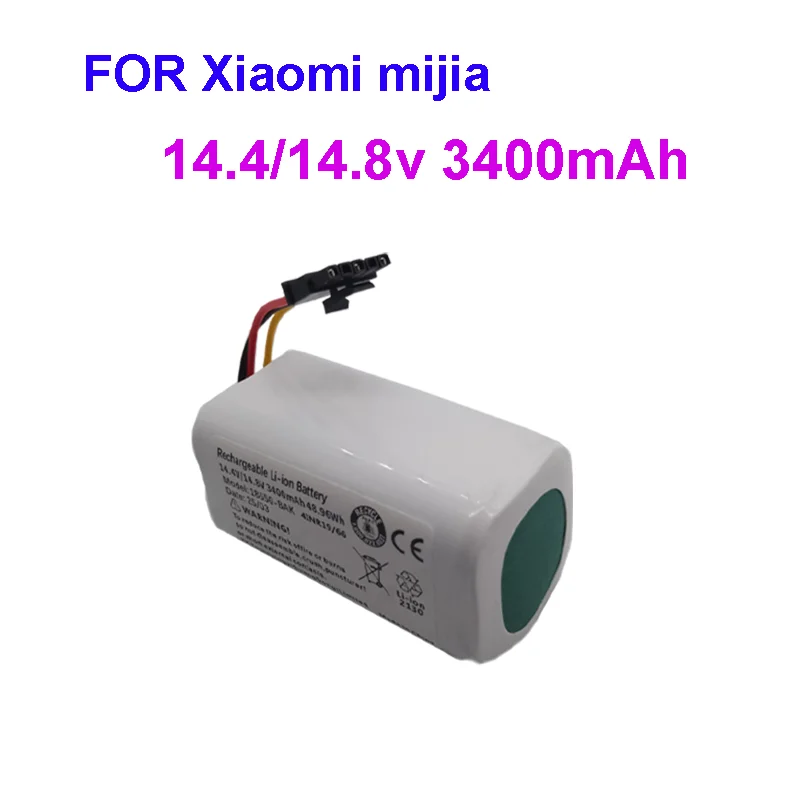 

Новый литий-ионный аккумулятор 14,4 В/14,8 В 3400 мАч для Xiaomi Mijia Mi Robot Mop 2 Lite Sweeper Vacuum MJSTL оптом
