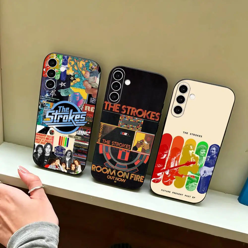 The Strokes-Reality Awaits  Phone Case Black Silicone Soft For Samsung Galaxy A73,A72,A71,A70,A53,A52,A51