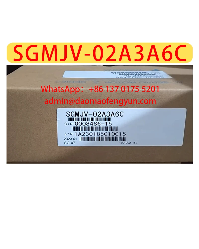Original Genuine SGMJV-02A3A6C Brand New Servo Motor，Fast shipping