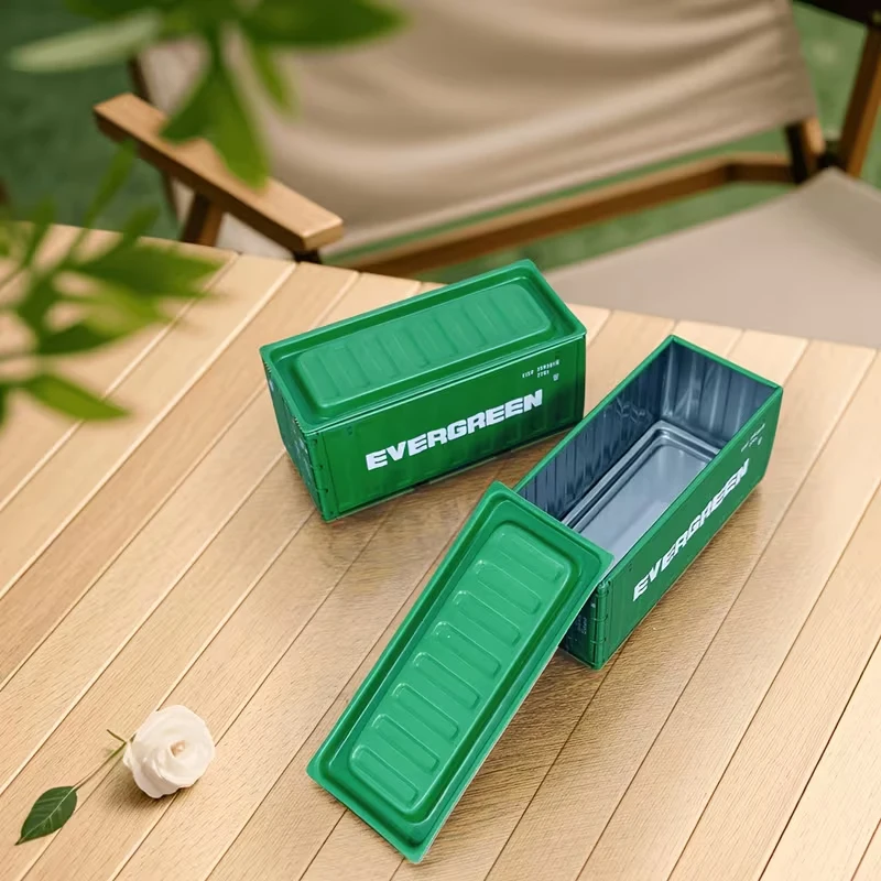Industrial-style mini metal storage box—a desktop accessory and metal container; multifunctional, stackable, and miniature-style