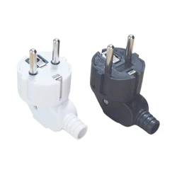 4.8mm EU Plug Adapter Male Replacement Outlets Rewireable Electeic Socket Euro Plug Adapter Connector For Power Extension Cable